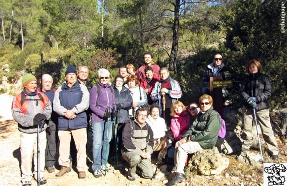 foto de grupo al inicio de la ruta en Bicorp PRV 234 Amics de la Natura de Marxuquera @chanpope